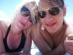Heather & Alex on Joanes beach